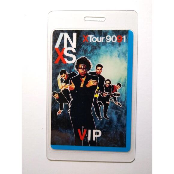 INXS Backstage Pass VIP Laminated 1990-1991 X Tour New Wave Pop Rock Band Photo - Picture 1 of 2